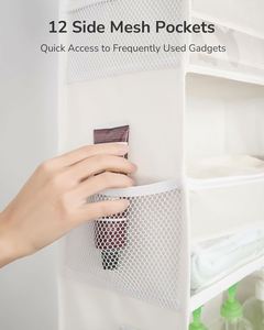 50lbs Weight Capacity Door Hanging Over the Door Organizer with 6 <b>Large</b> Pockets 12 Side Pockets - Product Image 3