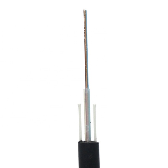 Outdoor aerial 2KM 3KM Wooden Drum Reel Spool GYXFTY 12 core single PE jacket FRP Non metallic fiber optic cable