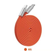 Kabel Charger Cepat 100W 1 Meter Tipe C ke C, Bahan Kepang Magnetik Fleksibel, Tanpa Colokan, untuk Ponsel, Laptop, iPad