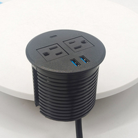 Prise de courant encastrée avec prises CA et port USB-C à charge rapide 20W – Installation encastrée pour bureau, essentielle pour le poste de travail