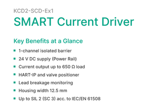 Nouvelle barrière de sécurité P+F originale KCD2-SCD-Ex1 SMART Current Driver, 1 canal isolé, alimentation 24 V - Product Image 2