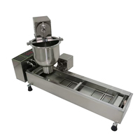 Machine à faire des beignets automatique à fonctionnement facile, 500 pièces/heure, machine à beignets entièrement automatique à double rangée avec 110/220V