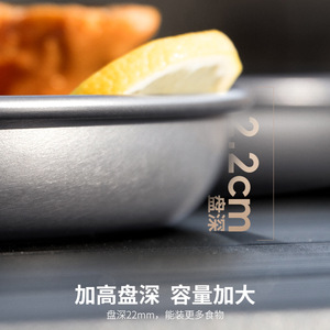 Beishanlang Outdoor Tableware Aluminum Alloy Plate Camping Picnic Portable Set Food Grade High Temperature Resistant - Product Image 3