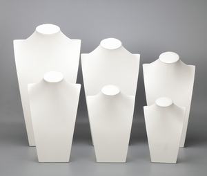 Busto Espositore Portacollane di Lusso Bianco Personalizzato del 2022 per Vetrina di <span class=keywords><strong>Gioielleria</strong></span> - Product Image 3