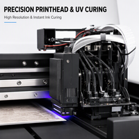 Automatische digitale UV-vlakbedprinter voor gepersonaliseerde telefoonhoesjes, acryl awards, houten reclameborden, printer met directe uitharding