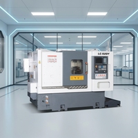 Torno CNC de Cama Inclinada de 3 Ejes LC-52DYW Lichi Machinery, Husillo Único, Control Fanuc/GSK, Precisión de 0.005mm, Máx. 500mm