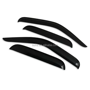 Weerwacht Regendeur Vizier Zon Windscherm Zwarte Deur Wind Deflectors Voor Toyota Hilux 2001-2005