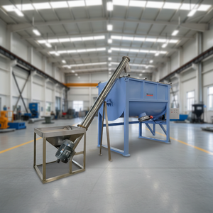 Mélangeur conique à double vis en acier inoxydable pour résine PVC, capacité de granulation par pelletisation, fonction de pré-mélange - Product Image 1