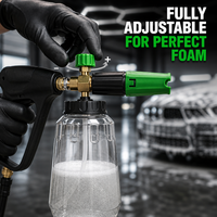 Lance à mousse haute pression pour lave-auto avec connecteur rapide M14 en acier inoxydable durable