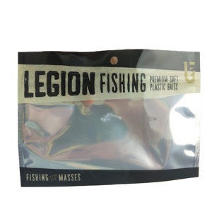 Plastic Custom Printed Fishing Lure Packaging Mini <strong>Zip</strong> <strong>Lock</strong> <strong>Bag</strong> with Window - Product Image 3