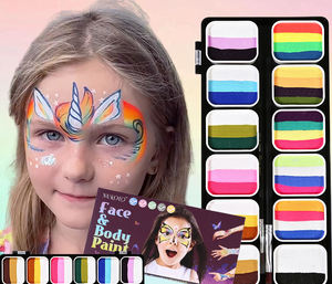 Paleta de <span class=keywords><strong>pintura</strong></span> facial activada por agua fácil de limpiar para <span class=keywords><strong>Halloween</strong></span> <span class=keywords><strong>pintura</strong></span> facial 12 colores fiesta <span class=keywords><strong>cara</strong></span> <span class=keywords><strong>pintura</strong></span> corporal - Product Image 3