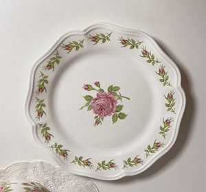 JADE British Retro Rose Porcelain <b>Cup</b> and Saucer Set 200mL Capacity Milk <b>Cup</b> Included for Home Tea Coffee or Party Use - Product Image 5