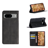Étui de téléphone de luxe antichoc en cuir artificiel à rabat magnétique avec design slogan pour Google Pixel 10 Pro XL 9 8 7 6 5 4 3 XL Business