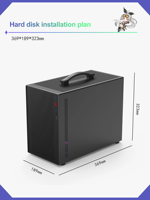 Gamer-X Haute qualité Spcc Metal Mid Tower MicroATX Computer Case Panneau latéral en verre trempé Vue sur la mer Chambre Clôture latérale en bois