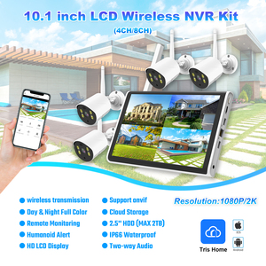 Ngoài trời 10.1inch LCD NVR Bộ dụng cụ với 4CH 8CH 3MP Hệ thống camera an ninh với lưu trữ lớn CCTV Hệ thống camera cho màn hình - Product Image 5