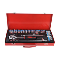 Kit d'outils de mécanicien automobile professionnel de qualité industrielle, 24 pièces, avec clés à douille en acier CR-V, robuste pour réparation automobile