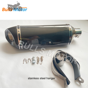 universal de fibra de carbono completa de la motocicleta silenciador de escape para bicicleta decarretera bicicleta de carreras - Product Image 1