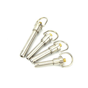 Пользовательские яркие отделки из нержавеющей стали быстросъемные булавки с кольцом - Product Image 3