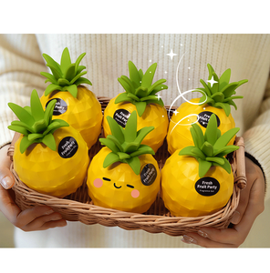 Ambientador sólido con forma de piña, aroma duradero, elimina olores, para decoración interior de coche, 6 piezas, venta al por mayor de fábrica OEM ODM - Product Image 4