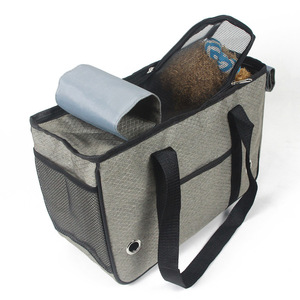 Pet Carrier Enclosed Double Roll Up Full Coverage Breathable Dog Cat Travel Bag 12 Jin Capacity - Product Image 3