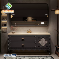 2025 OEM moderne complet meubles de salle de bain ensemble Table bureau armoire évier robinet pour chambre à manger avec cuivre Durable