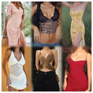 Venta al por Mayor de Vestidos para Mujer, Poliéster/Algodón, Moda de Guangdong, Estilo Sexy Mixto, Liquidación, Gran Oferta, Marca Negra Elegante - Product Image 5