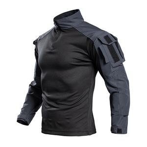 Nuova Maglietta da Caccia Mimetica a Maniche Lunghe per Uomo, Collo Alto, Traspirante, Estiva, per Attività all'Aperto, Sport, Pesca e Allenamento - Product Image 2