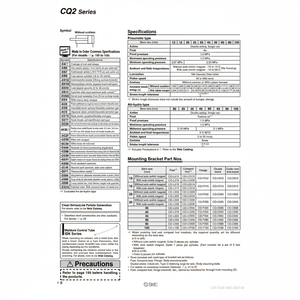 Pièces pneumatiques de cylindre de CQ2B25-10DCM compact SMC Pneumatics - Product Image 1