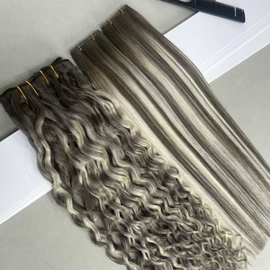 Extensiones <span class=keywords><strong>de</strong></span> Cabello Humano Ruso Genius Weft <span class=keywords><strong>Invisible</strong></span> <span class=keywords><strong>de</strong></span> 100g con Mechas Ombre, Doble Trama Genius Weft - Product Image 4