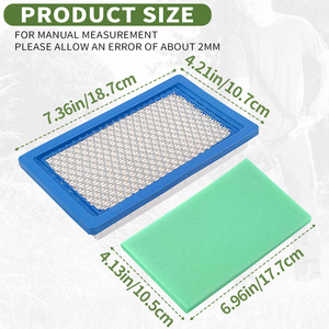 Filtro de aire para cortacésped Kawasaki ARFS083 18,7x10,7x2,5 cm, pieza de repuesto para 11013-7017 11013-7016 - Product Image 2