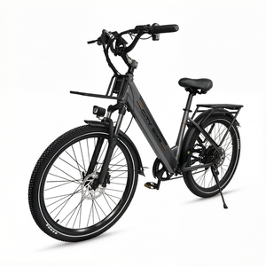 Vélo électrique urbain sportif pour trajets quotidiens, pneus V10 de 26 pouces, moteur brushless 250W, batterie lithium 36V10.4AH, frein à disque hydraulique - Product Image 2