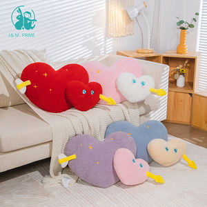 Cuscino d'amore a forma di cuore peluche per la casa di nozze o il letto morbido cuscino decorativo regalo con imbottitura in cotone PP - Product Image 5