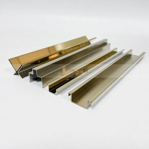 M150 Stainless Steel Durable Waterproof Easy Installation Decorative <b>Profiles</b> Apartment Floor/Wall Decoration Metal Tile Trims - Product Image 2