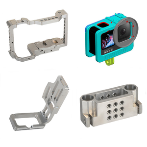 שירותי עיבוד שבבי בהתאמה אישית של יצרן ציוד מקורי (OEM) עבור אביזרי אחיזה לכלוב מצלמה מפלדת אל-חלד/אלומיניום לצילום - Product Image 2