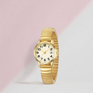 Женские спортивные кварцевые часы Seiko с расширительным ремешком из нержавеющей стали - Product Image 3