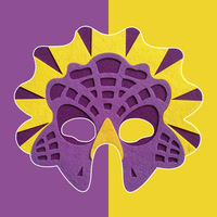 Masque pour les yeux d'Halloween pour enfants, activités festives, en feutre non tissé durable, impression numérique, style Sonic pour déguisement