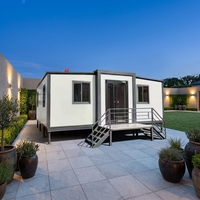 Maison conteneur extensible de luxe 20ft 40ft, panneau sandwich respirant, design moderne, usage résidentiel et commercial, garantie 5+ ans