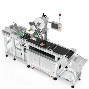 SKILT Auto Flat Pouch Labeling Machine Plane Top Surface Labeler Label Applicator Manufacturer