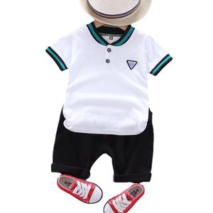 Ensemble de chemises d'été pour enfants de 0 à 4 <span class=keywords><strong>ans</strong></span>, t-shirt à manches courtes décontracté pour garçons, shorts, ensemble 2 pièces - Product Image 4