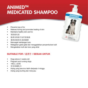 Champú Premium para el cuidado de mascotas Fórmula medicada animada para perros Capa saludable Solución antipicazón - Product Image 5