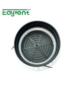 Grille de ventilation HVAC en plastique rond, antirouille, indéformable, moulée intégralement, pour projets de ventilation des bâtiments