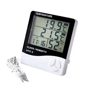 Tốt nhất bán LCD Nhiệt kế điện tử nhiệt độ độ ẩm Meter trong nhà và ngoài cửa