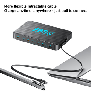 Nuevo Cargador GaN PD de Diseño Innovador, Estación de Carga Rápida de Escritorio de 7 Puertos y 288W con USB C para Laptop, Compatible con Teléfono, Ideal para Regalo - Product Image 1