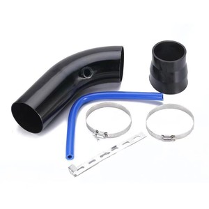 Kit de tubo de admisión de aire de aluminio, color rojo y azul, ajuste universal para modificación y mejora de automóviles - Product Image 3