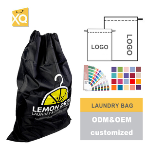 Sac <span class=keywords><strong>à</strong></span> <span class=keywords><strong>linge</strong></span> en polyester réutilisable de grande capacité, imperméable, avec cordon de serrage, pour le nettoyage <span class=keywords><strong>à</strong></span> sec et l'utilisation hôtelière, pas cher - Product Image 1