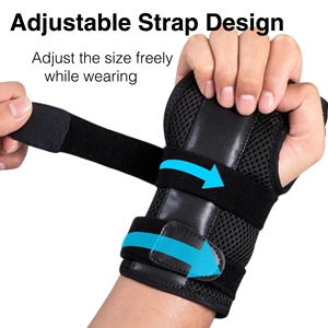 Ergonomik Sağ El Bileği Destek Ateli Metal Plakalı - Tendinit, Burkulmalar ve Yaralanma İyileşmesi için Kompresyonlu El Desteği - Product Image 1