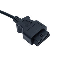 Cable Conector OBD2 Macho a Hembra Linkyou de 24V Negro, Compatible con OBD1/OBD2 de 8 Pines para Camiones 1987-2005, Herramienta de Diagnóstico