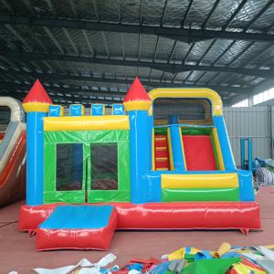 Vente flash : château gonflable en PVC de 5 m * 5 m * 3,5 m avec toboggan, château gonflable pour enfants, aire de jeux gonflable pour enfants à vendre - Product Image 5
