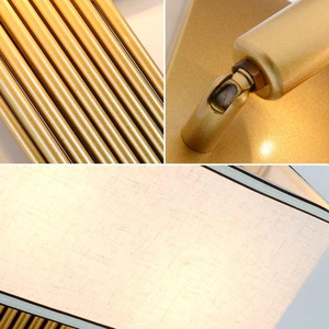 Applique murale <span class=keywords><strong>LED</strong></span> moderne en métal doré, bande de tissu décorative en fer pour couloirs d'hôtel et salon, lumière blanche chaude - Product Image 4