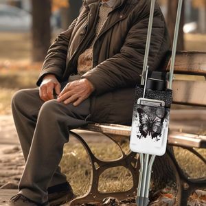 Échantillon gratuit : Béquilles de marche pour hommes et femmes, légères, durables, rétractables, robustes, avec poignée ergonomique, sac de transport inclus, pour seniors - Product Image 4